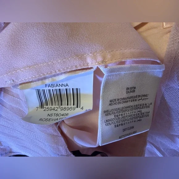 BCBG Maxazria Fabianna Rosewater One Shoulder Gown - Picture 13 of 13